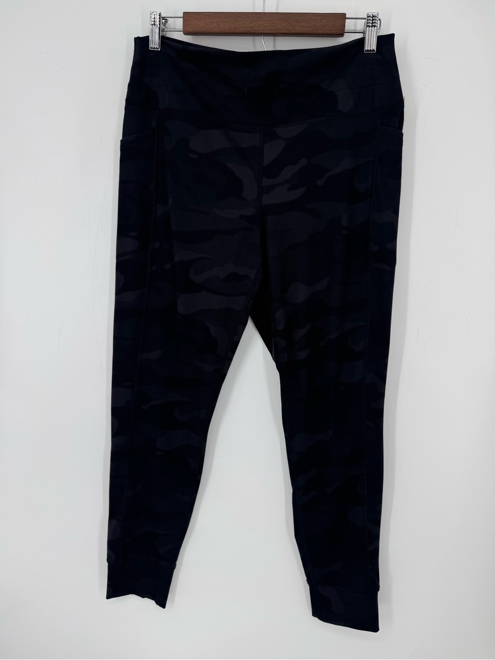 Spyder Camo Athletic Leggings Black Pocket Yoga Gym Workout Women’s Size XL